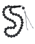 serling silver inlay prayer beads