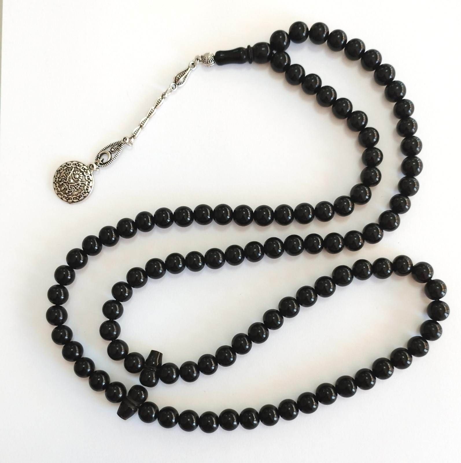 Press Oltu Stone Salah Tasbih 99, Plain, 9mm