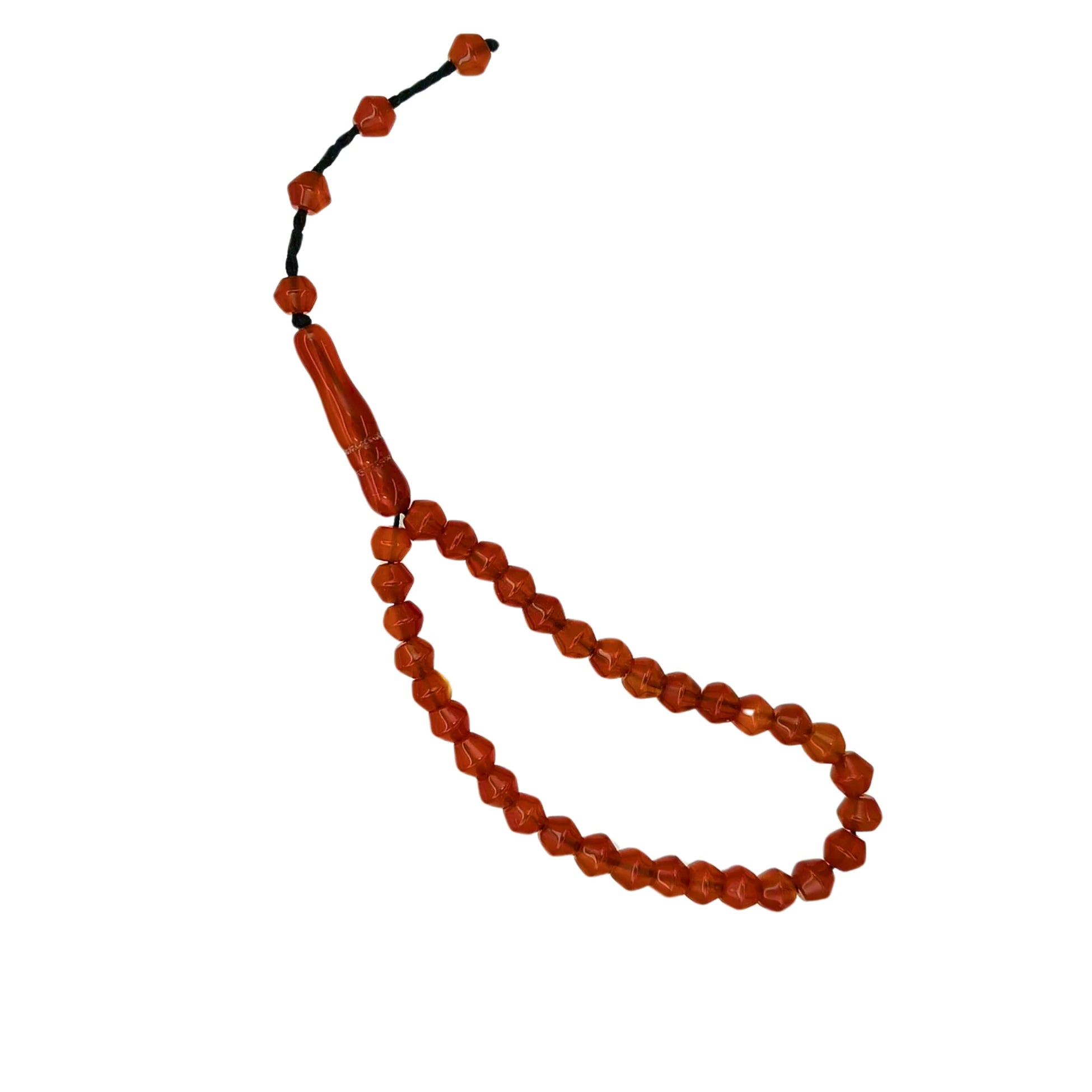 Wheel-Cut Mini Agate Tasbih, 5x6mm