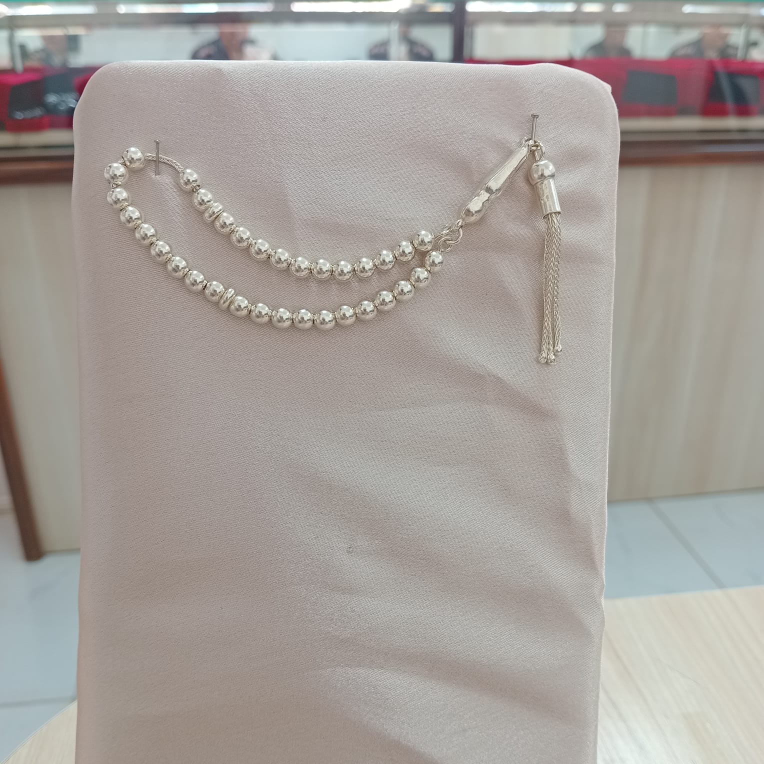 925 Sterling Silver Tasbih, 6mm