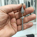 Sterling Silver Tassel, Drop Design