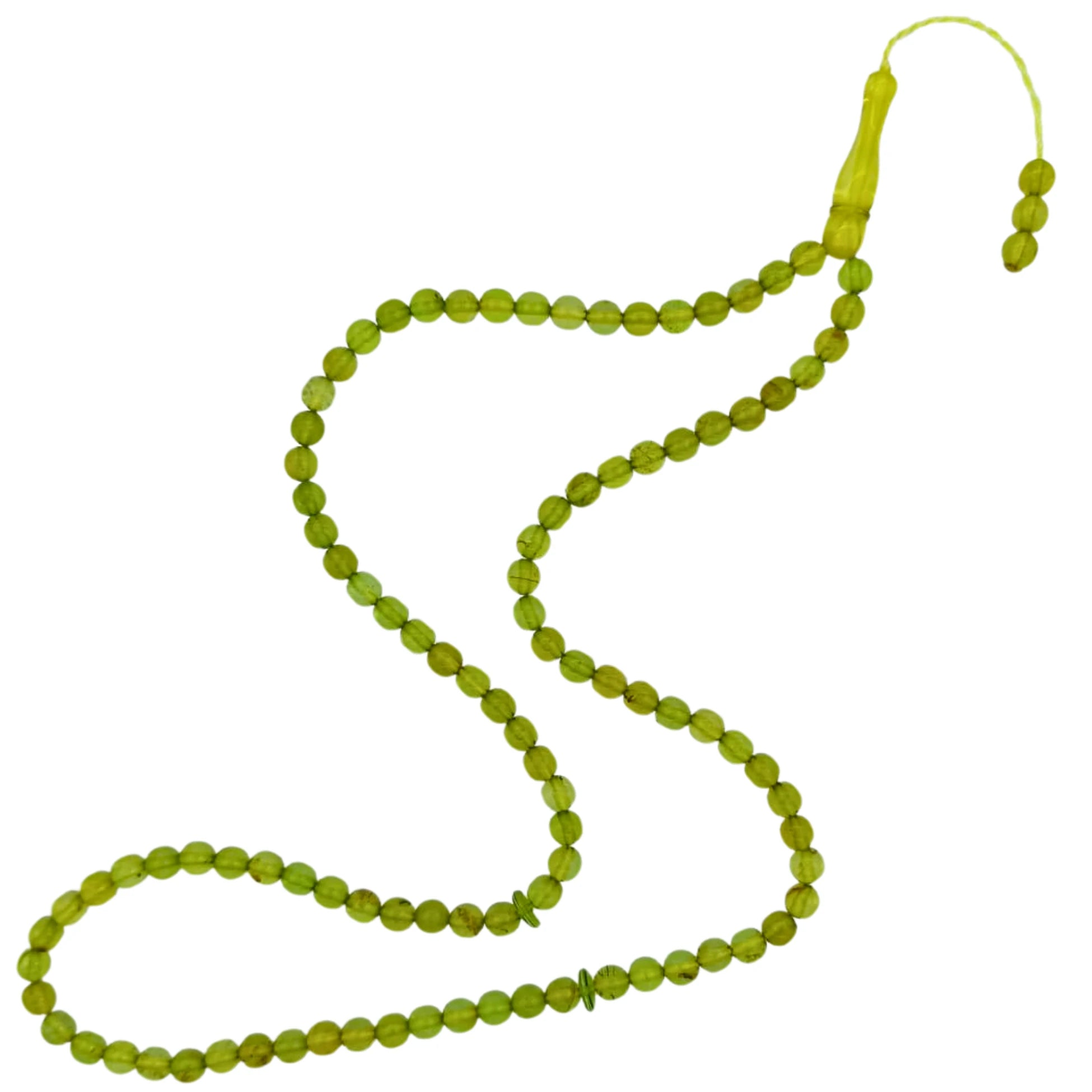 Dominican Amber 99-Bead Prayer Tasbih, 5mm