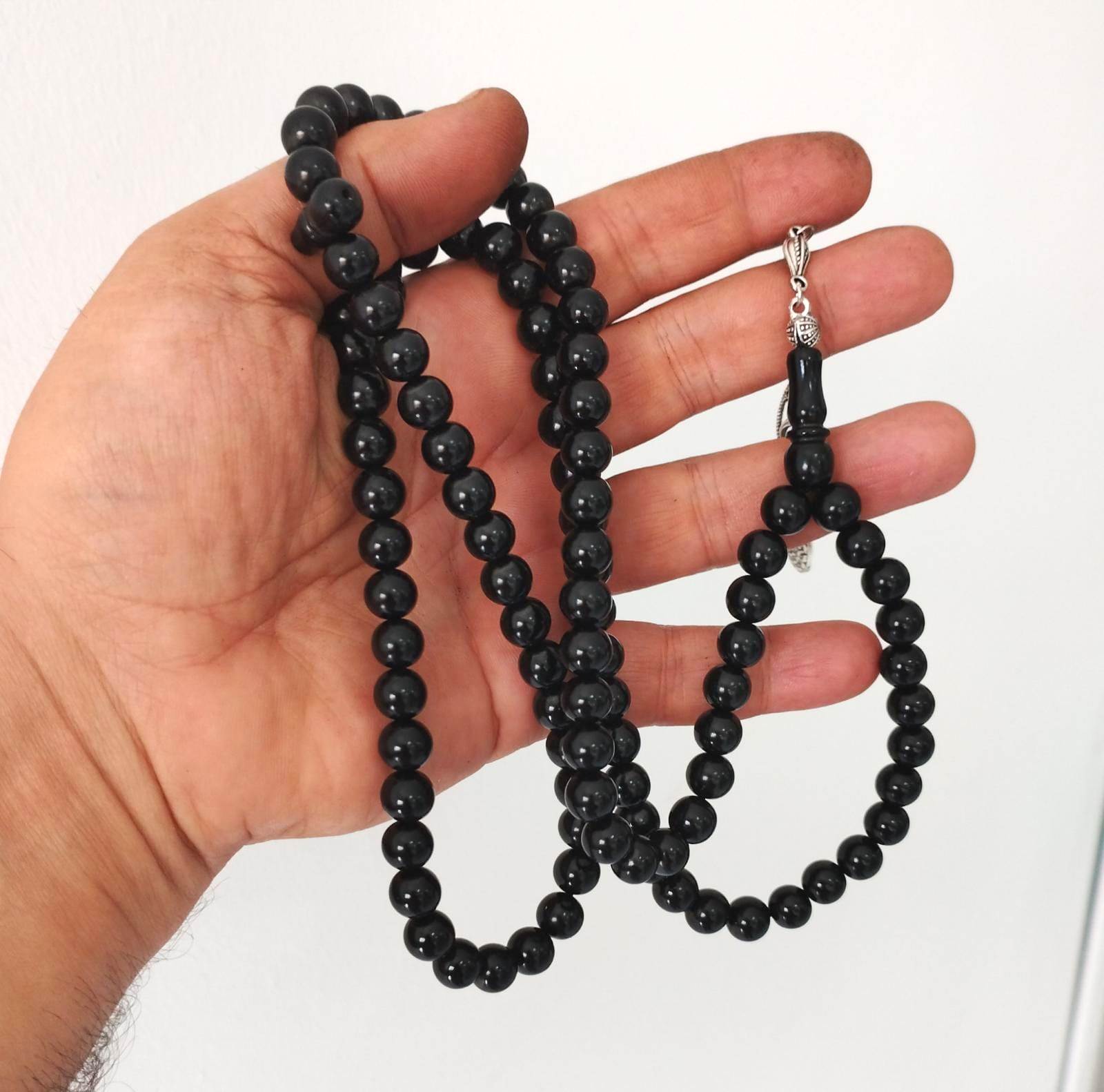 Press Oltu Stone Salah Tasbih 99, Plain, 9mm