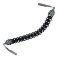 Press Oltu Stone & Hematite Zaza Tasbih, 25cm