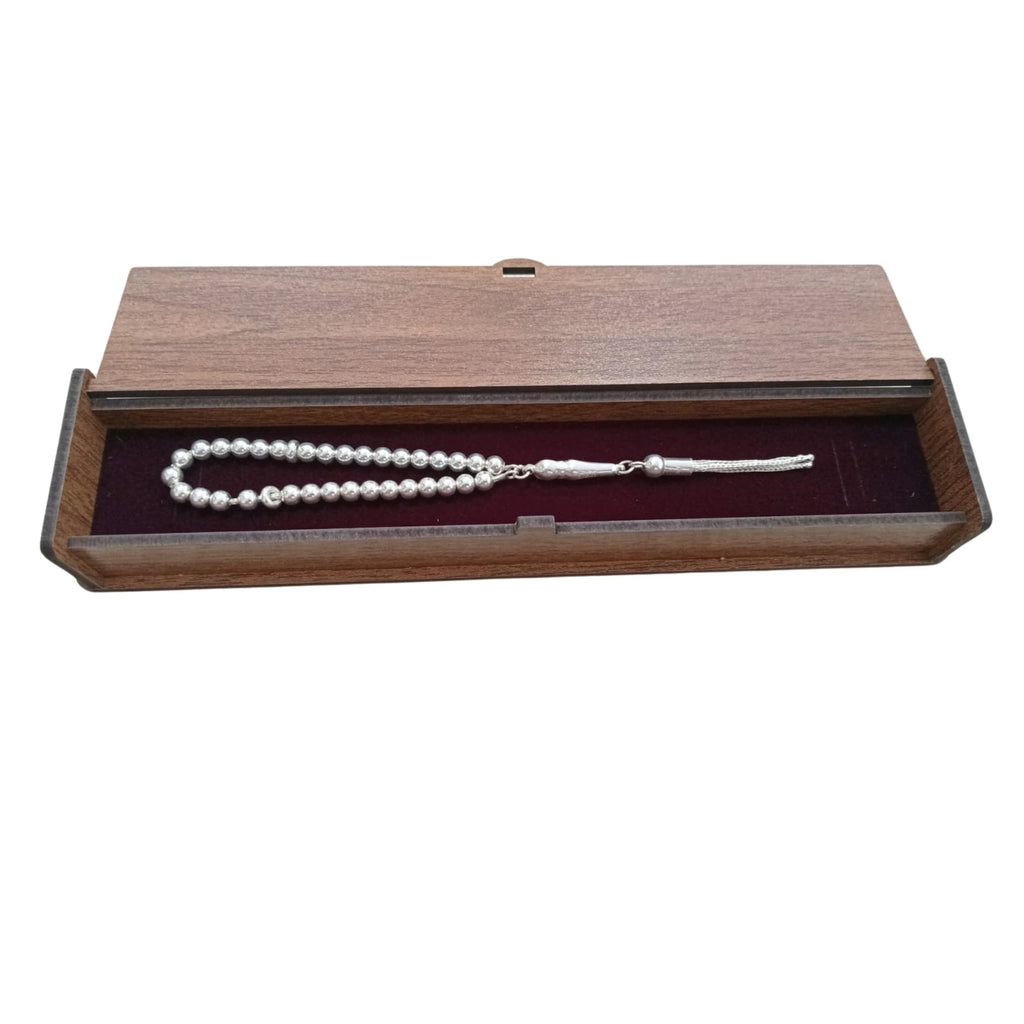 925 Sterling Silver Tasbih, 6mm