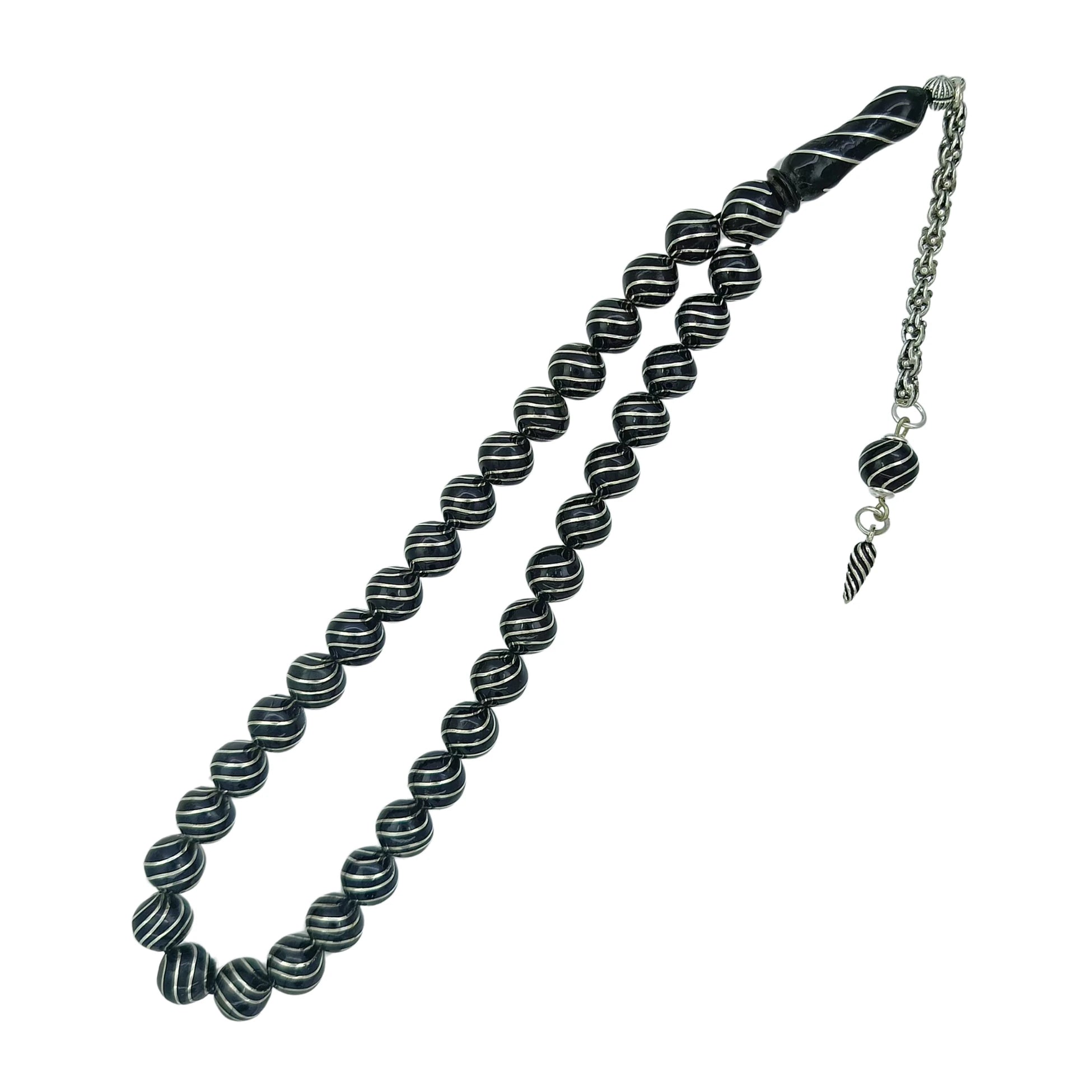 jet stone prayer beads