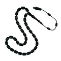 Capsule-Cut Certified Erzurum Oltu Stone Tasbih, 7x11mm