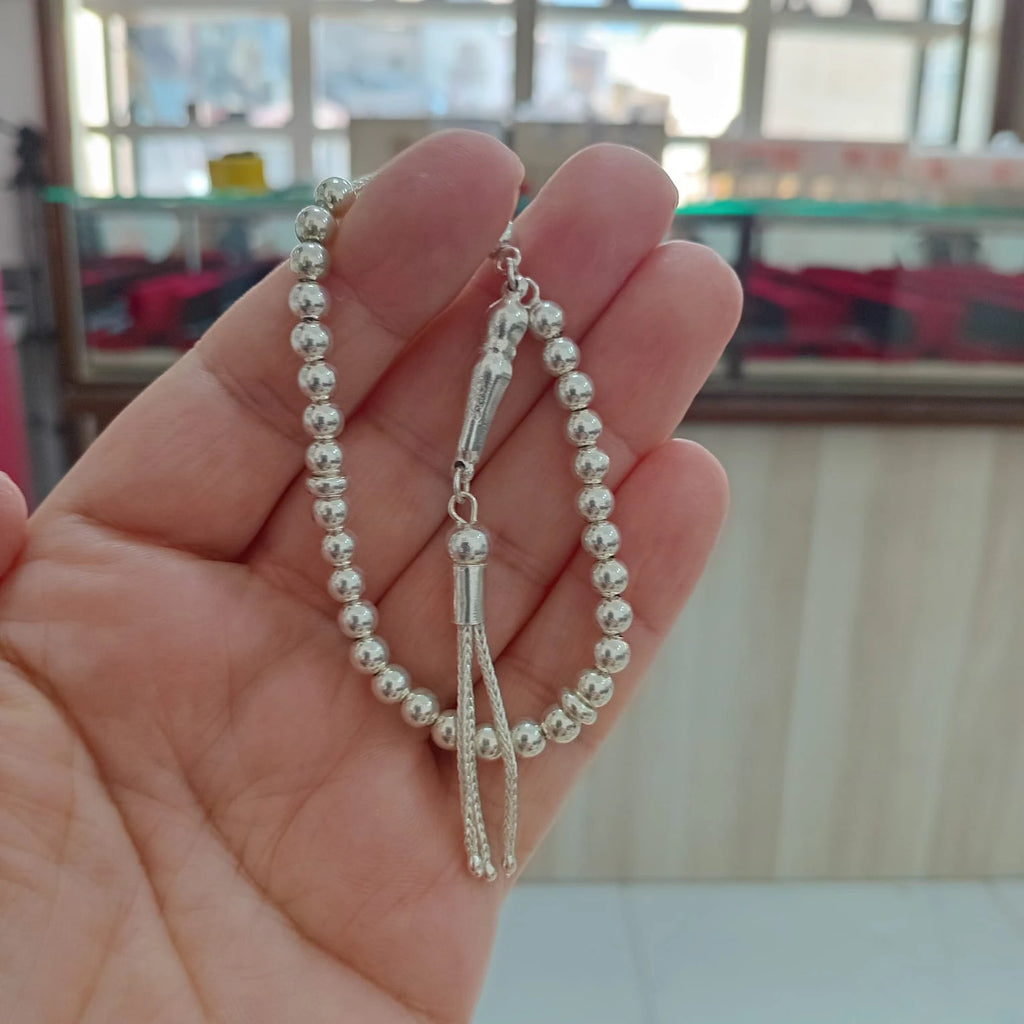 Mini Sterling Silver Tasbih, 5mm